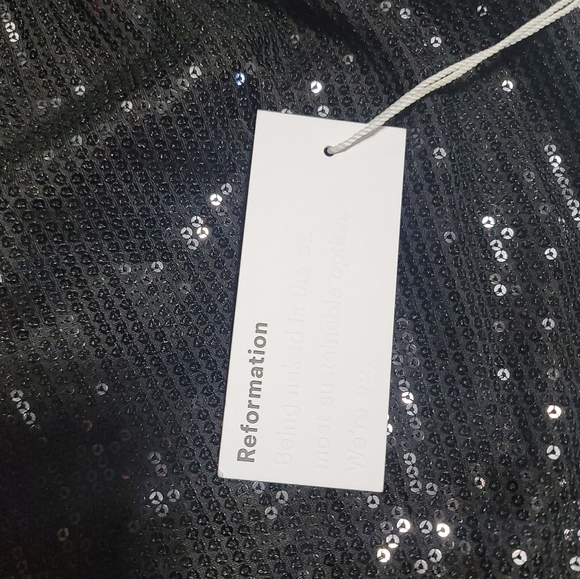 Reformation Sydney Black Sequin Dress - Picture 5 of 11